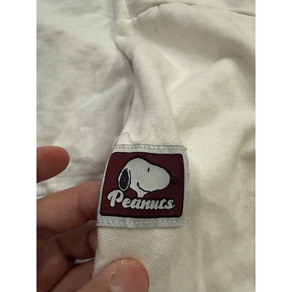 Peanuts Snoopy Womens White Long Sleeve Crew Neck Casual Pullover Sweatshirt XXL - Picture 4 of 9